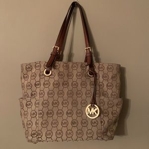 AUTHENTIC Michael Kors Canvas Shoulder Bag